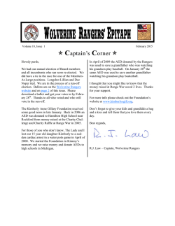 February Epitaph - Wolverine Rangers