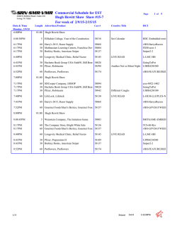 Schedule - Salem Radio Network