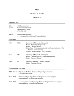 Vita (pdf) - Kansas State University