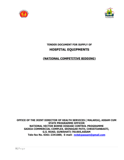 HOSPITAL EQUIPMENTS - National Health Mission,Assam