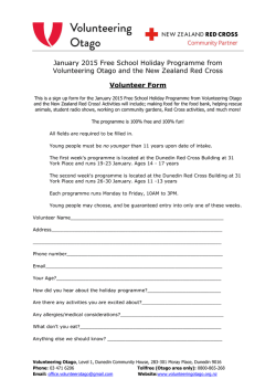 Holiday Programme Participant Forms Red Cross 19