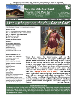 Feb 1 - Star of the Sea