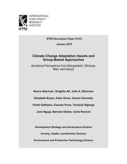 Climate Change Adaptation Assets and Group