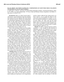 BLACK SHEEP AND WHITE ELEPHANTS: COMPOSITIONS OF