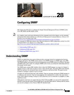Chapter 28, &ldquo;Configuring SNMP.&rdquo;