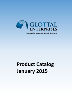 Product Catalog Jan 2015