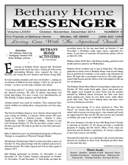 bethany home activities