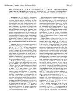 HIGH-PRECISION U-Pb AND Pb