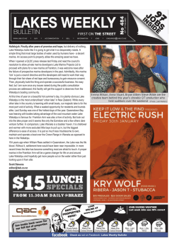Issue 484 - Lakes Weekly Bulletin