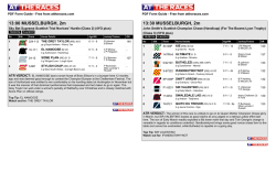 13:00 MUSSELBURGH, 2m 13:30 MUSSELBURGH