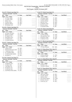Day Two - Athletics Western Australia