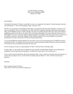 to download the tristate exhibitors info packet - annual tri