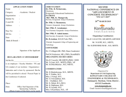 3. On 28 th March 2015, Second National Level Conference on