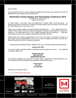 Modern Exposition Services Form