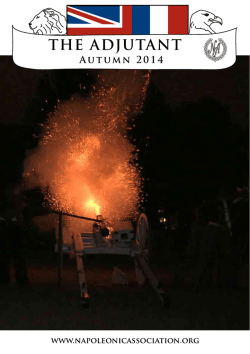 THE ADJUTANT - The Napoleonic Association