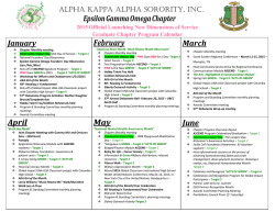 Program Calendar 2015 - AKA-EGO