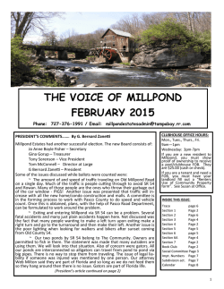 February 2015 Newsletter