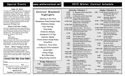 2015 Richmond Hill Winter Carnival Brochure ready