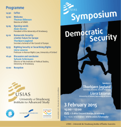 Symposium - Universit&eacute; de Strasbourg