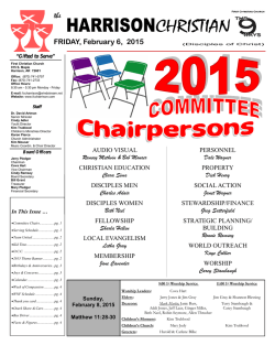 newsletter - First Christian Church