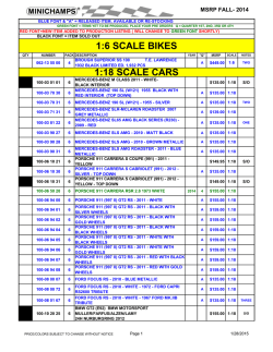 1:6 scale bikes 1:18 scale cars - MINICHAMPS&reg; North America, Inc.