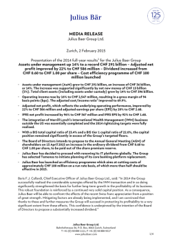 Media Release and Key Figures | 157 KB