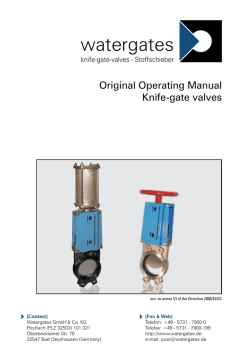 Manual - Watergates