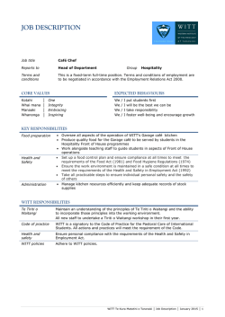 JOB DESCRIPTION