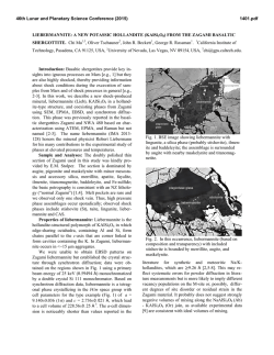 A New Potassic Hollandite (KAlSi