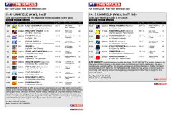 13:45 LINGFIELD (AW), 1m 2f 14:15 LINGFIELD (AW