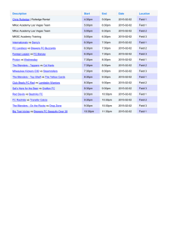 Daily ScheduleUihlein Soccer Park