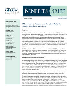 View the Memo - Groom Law Group