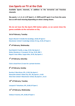 Live Sports on TV at the Club Feb 15