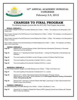 Download Here - 2015 Academic Surgical Congress