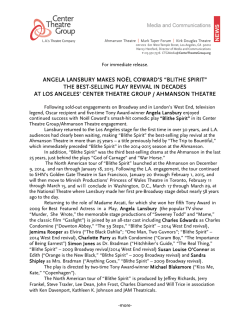 Blithe Spirit Record Run at the Ahmanson