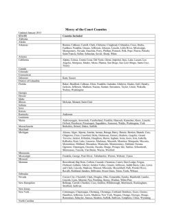 Mercy of the Court Counties