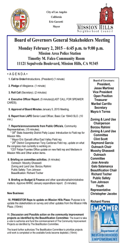 mhnconline.org&hellip; - Mission Hills Neighborhood Council