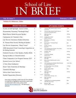 Vol. 15: Issue 7 February 2, 2015