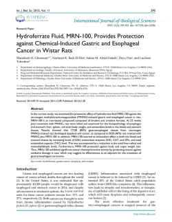 Hydroferrate Fluid, MRN-100, Provides Protection against Chemical