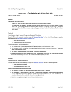 Assignment 1 - Air Transportation Systems Lab