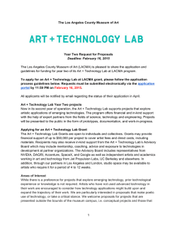 2015 RFP - Los Angeles County Museum of Art