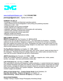 www.jmgGraphicDesign.com | Cell: 818.648.7806 joemargar