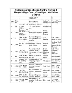 30/01/2015 - High Court of Punjab and Haryana