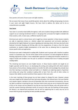 Dear parents and carers of year seven and eight students, We are