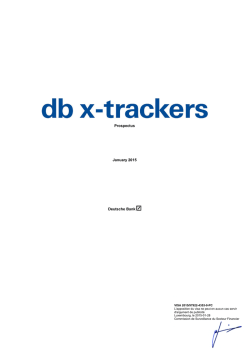 Prospectus January 2015 Deutsche Bank