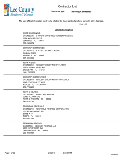 Roofing - Lee County Florida