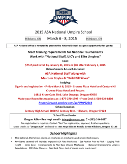 Umpire School flyer