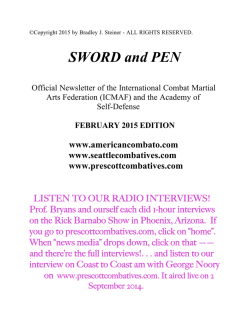 February 2015 - Sword and Pen