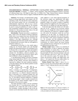 ONE-DIMENSIONAL THERMAL CONVECTION CALCULATION