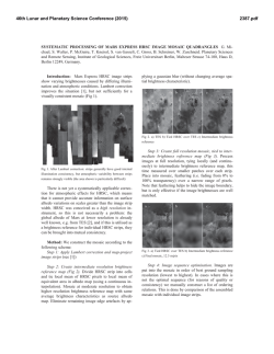 SYSTEMATIC PROCESSING OF MARS EXPRESS HRSC IMAGE